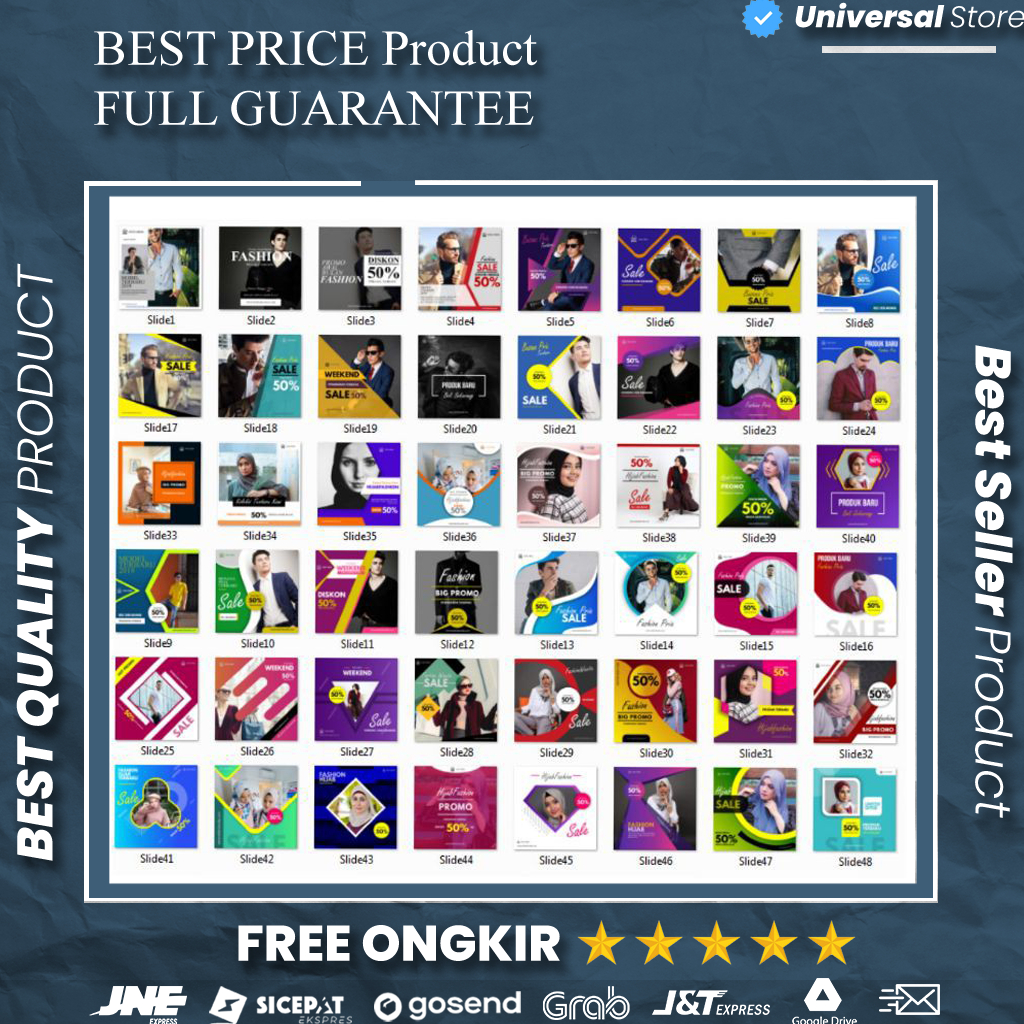 Koleksi Premium Template Sosmed Social Media 365 Hari Konten Kalender V3 1 Tahun Desain Lifetime Des