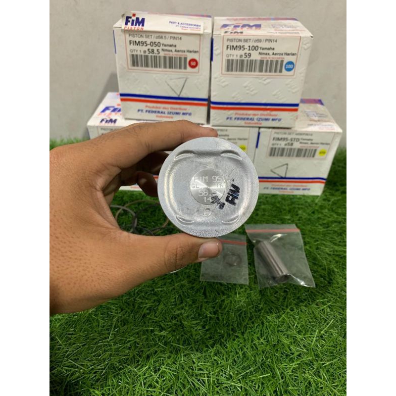 Piston Fim95 N max Aerox 58 58.5 59 59.5 60 pin 14 piston fim Nmax Aerox As27 speedshop