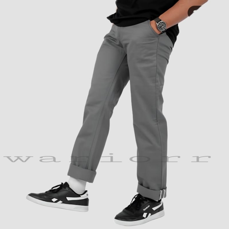 Celana Chino Pria Bahan Adem Nyaman Katun Strecth/Melar Cocok Buat Musim Dingin GAYA COWOK POLO