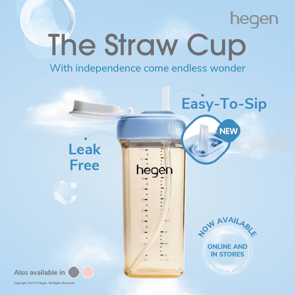 [NEW UPGRADED] Hegen PCTO 330ml PPSU First straw cup