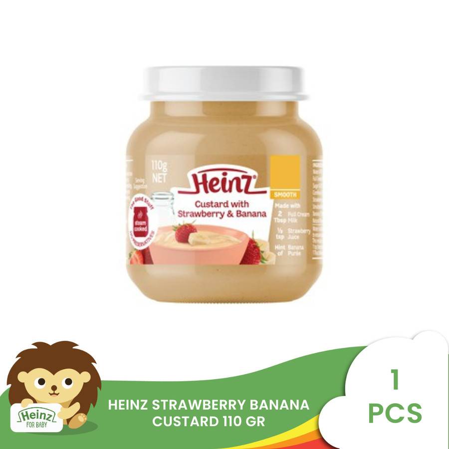 HEINZ Strawberry Banana Custard 110 Gr