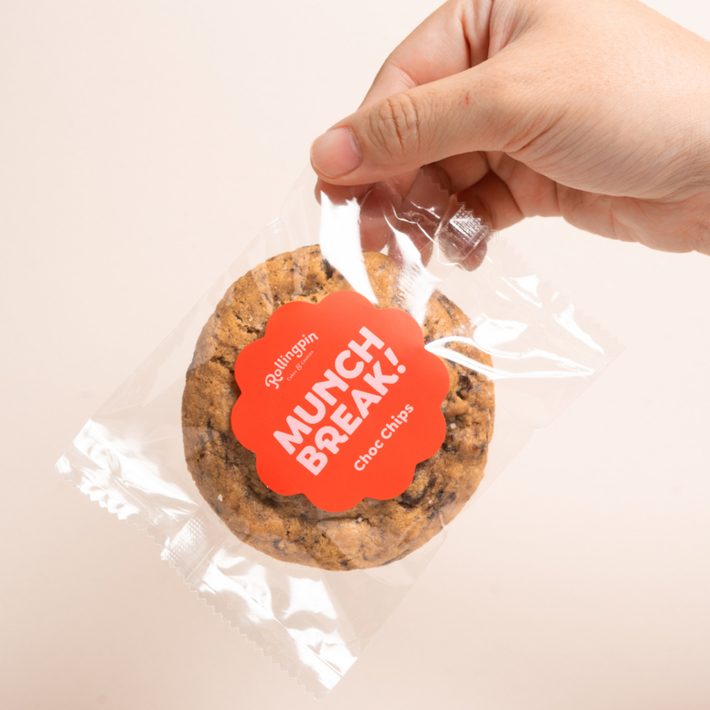 

Choc Chip Cookies - Munch Break by Rollingpin Cakes & Cookies®