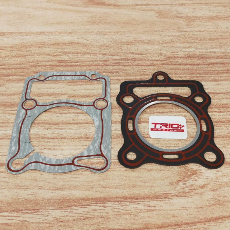 gasket topset asbes viar 150cc 200cc perpak paking top set - sedia onderdil motor roda tiga viar kai