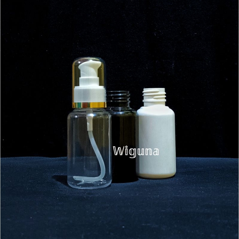 Botol Pump Treatment 60ml / Botol Tubular 60ml Tutup Treatment Pump Luxury Fullcap list gold