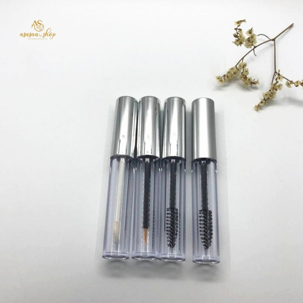10ml Silver mascara eyeliner lipgloss tube - botol kontainer kosong
