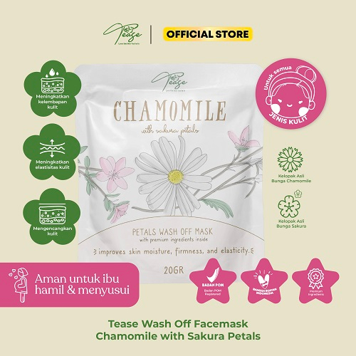 Tease Chamomile Petals with Sakura Facemask