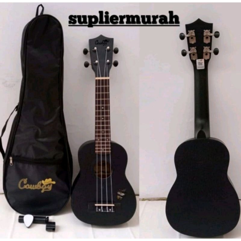 UKULELE COWBOY SOPRAN SOPRANO 21&quot; ORIGINAL SENAR 4 - GARANSI PENGIRIMAN &amp; PRODUK SELAMA TRANSAKSI BELUM TERSELESAIKAN  - COD