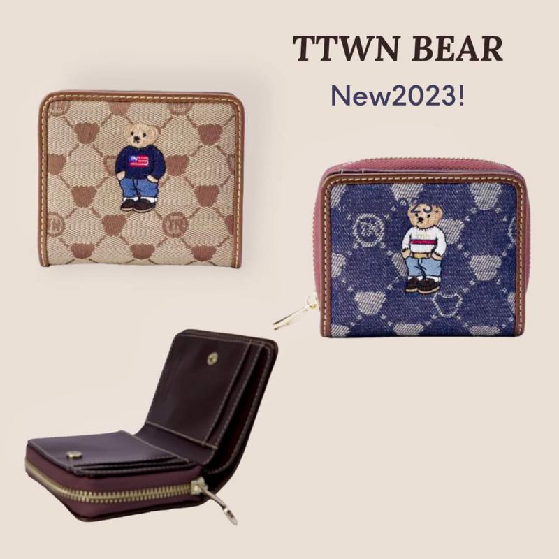 TTWN BEAR WALLET Canvas NEW 2023