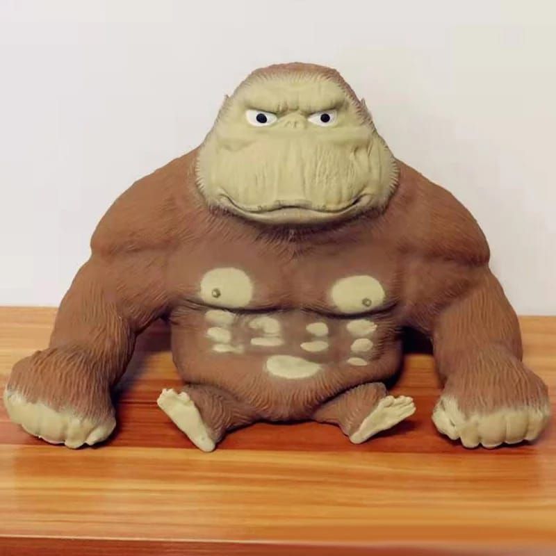 Squishy KINGKONG jumbo GORILLA besar bisa gepeng monkey mainan anak stress toy squishy monyet kingko