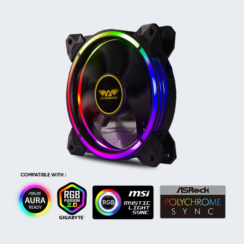 Fan ARMAGGEDDON Tessaraxx TX-QUAD Ring 12 ARGB | ITECHBALI