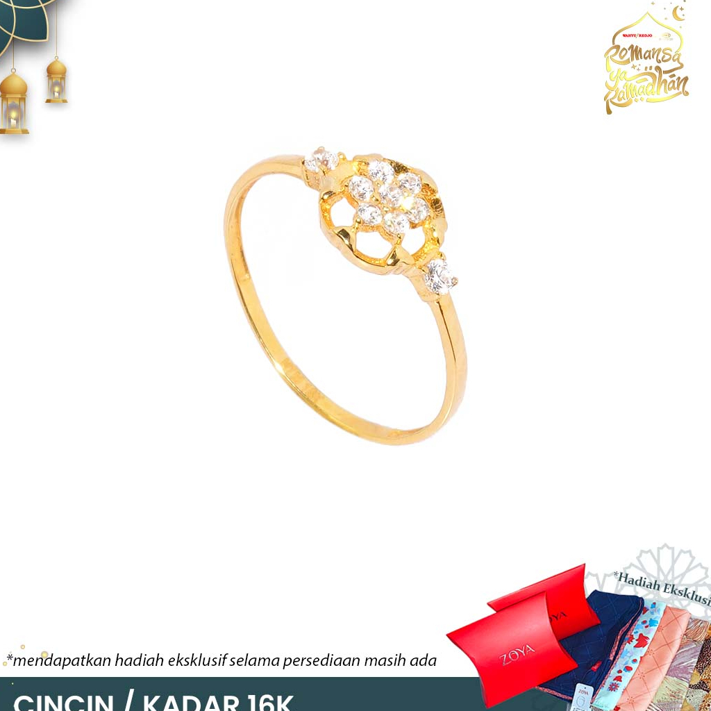 CINCIN EMAS MAS 16K PERHIASAN AKSESORIS WANITA EMAS WAHYU REDJO CC16KAP A07