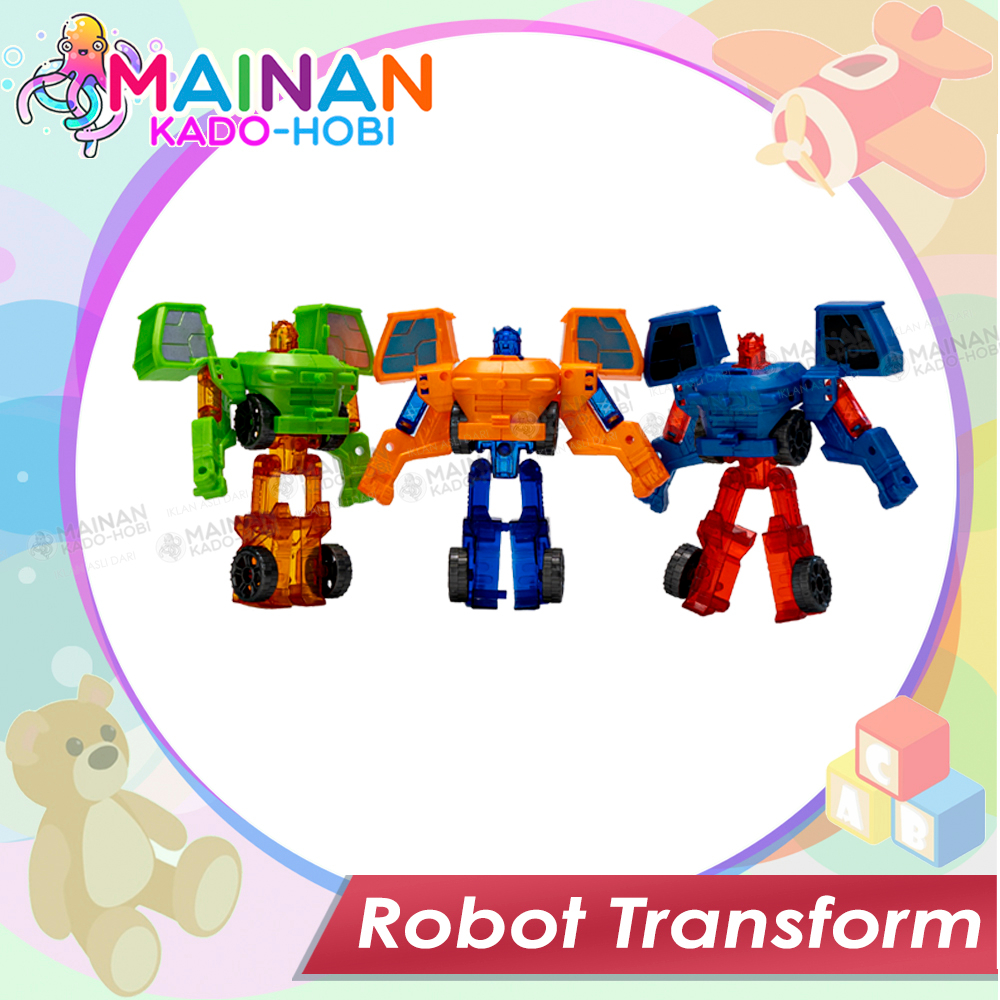 HADIAH ULANG TAHUN MAINAN ANAK LAKI DIECAST CAR ROBOT TRANSFORMERS