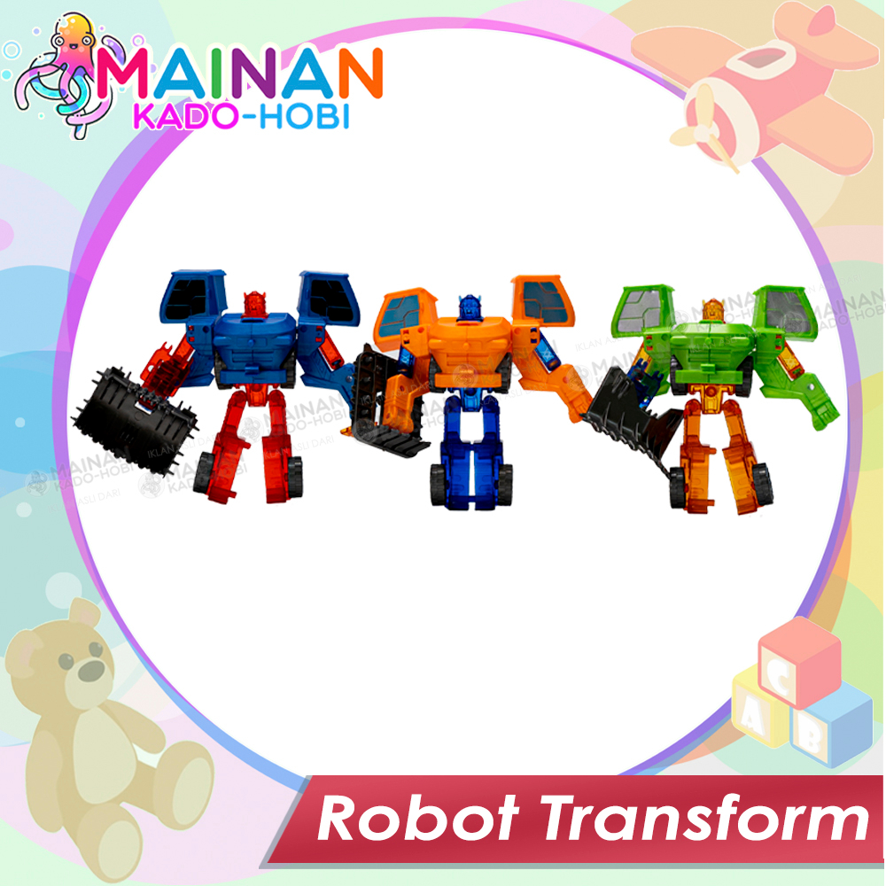 HADIAH ULANG TAHUN MAINAN ANAK LAKI DIECAST CAR ROBOT TRANSFORMERS