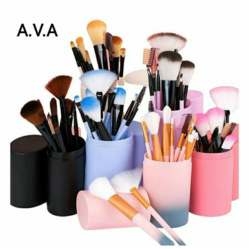 KUAS MAKE UP SET ISI 12 TABUNG /BRUSH MAKE UP SET