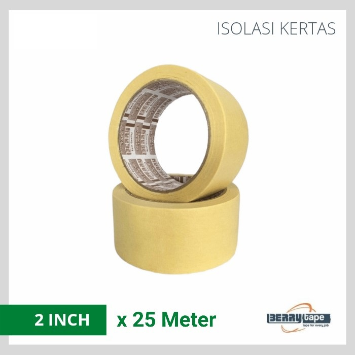 

Lakban Isolasi Kertas BERRY 2 Inch 48 mm x 25 m Masking Tape Tapecutter Adhesive Paper Kecil Pita Rekat Bening Perekat Washi Tape Solasi Putih Tape White Selotape Lem Tempel Multifungsi Serbaguna Bagus Lengket Lekat Shopping Arena Malang