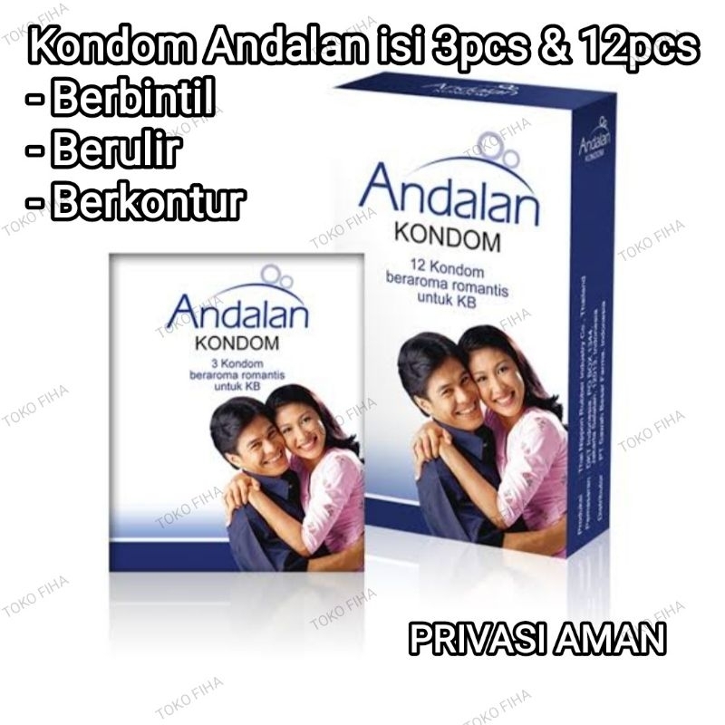 Kondom Andalan 12Pcs & 3Pcs (Privasi Aman)
