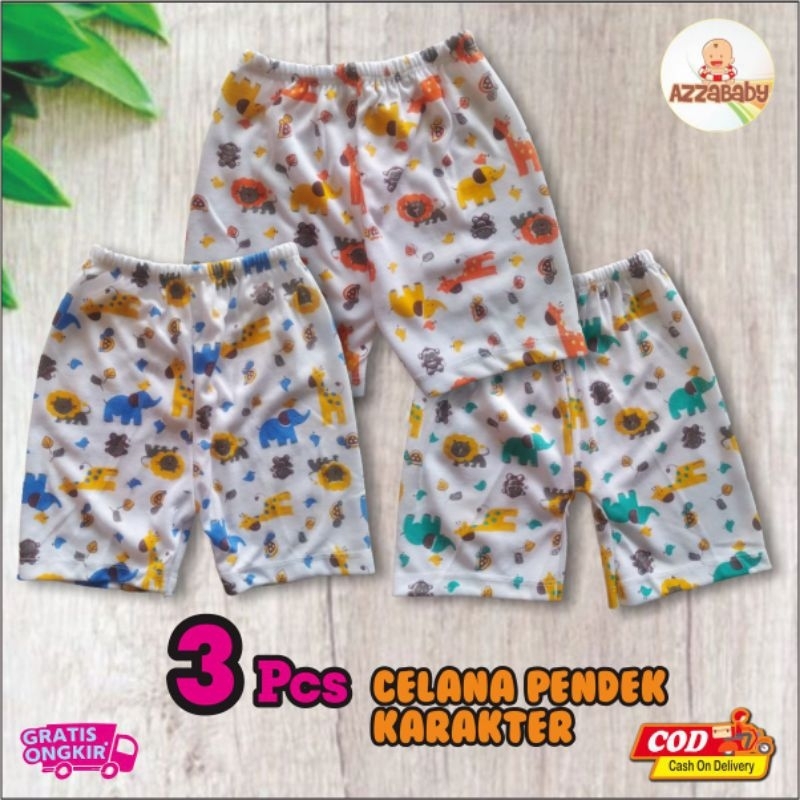 Celana Pendek Bayi Celana Bayi 3 Pcs
