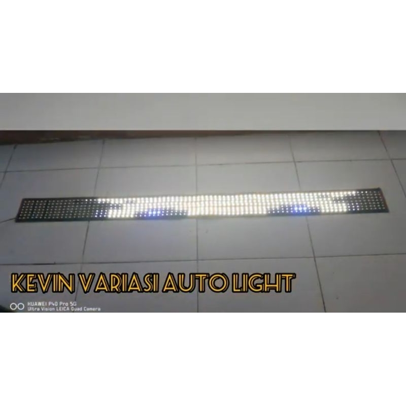 modul strobo running text 7 baris versi 2