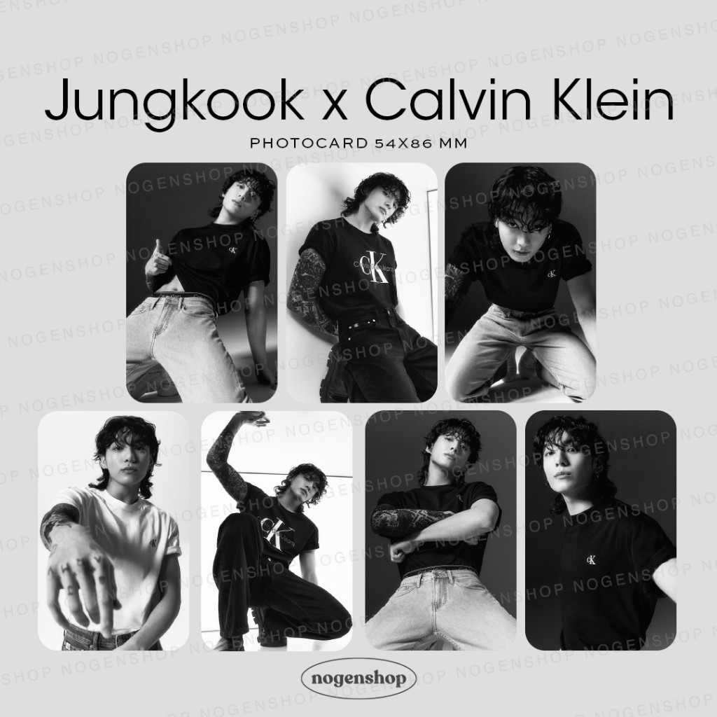 PHOTOCARD PC BTS JUNGKOOK X CALVIN KLEIN 2 [FANMADE]