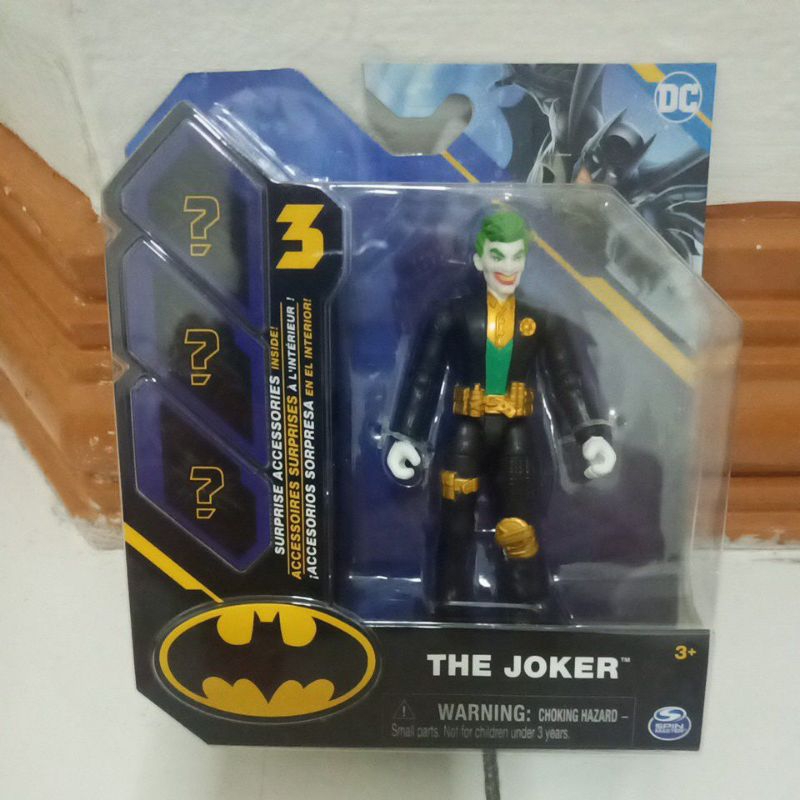 the joker dc spin master figure hitam