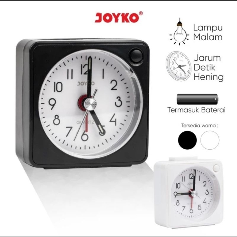 Jam Beker / Weker Dering Joyko ALCL 604 Alarm Clock &amp; Lampu Malam