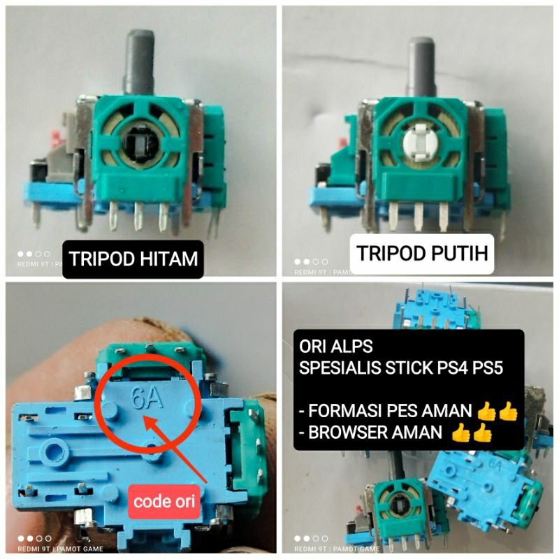Jtterang Analog Kaki 3 Original Alps Trimpod Hitam/Putih