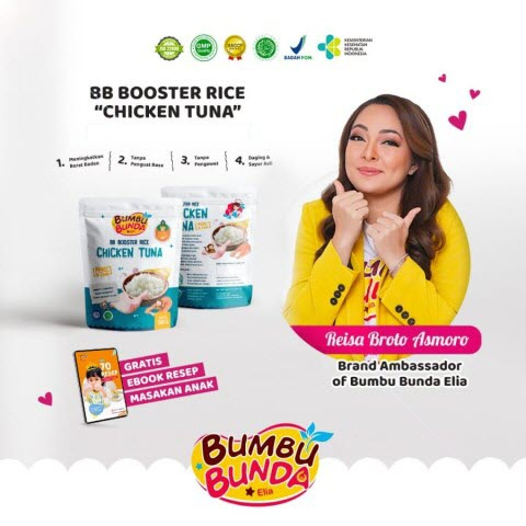 Bumbu Bunda Elia BB Booster Rice MPASI Beras Mpasi Beef Steak Salmon Chicken Tuna Butter Cheese