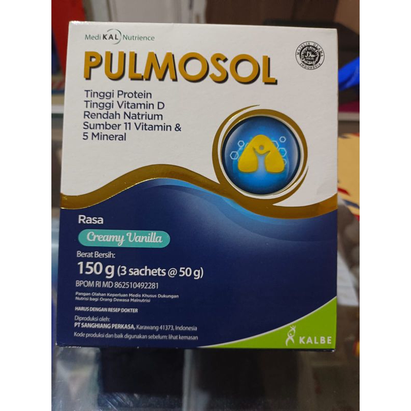 

susu pulmosol untuk pemulihan gangguan di paru paru kemasan 150 gram