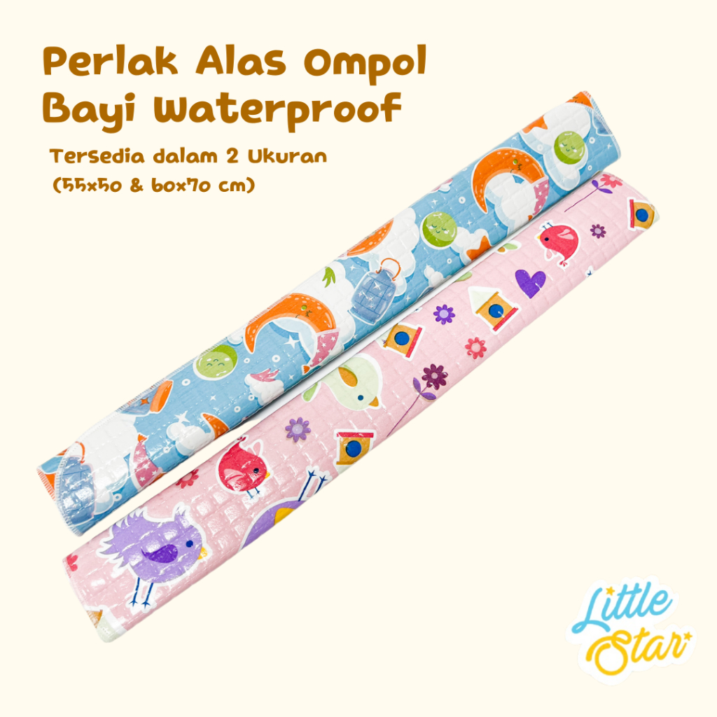 Perlak Bayi Waterproof Karet Anti Air Alas Ompol Baby Motif Karakter