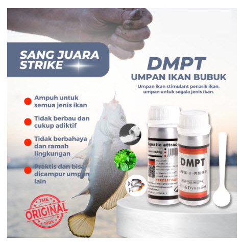 ORIGINAL DMPT 80gram STIMULANT umpan pancing jitu penarik ikan bubuk mancing essen