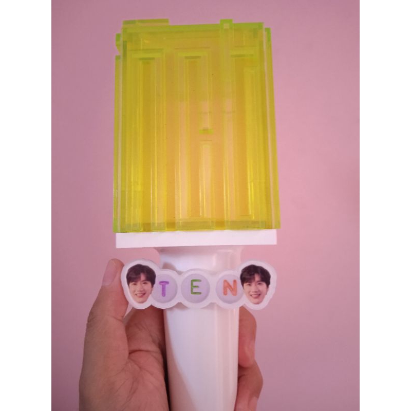 dekorasi lightstick wayv nct nametag lightstick wayv