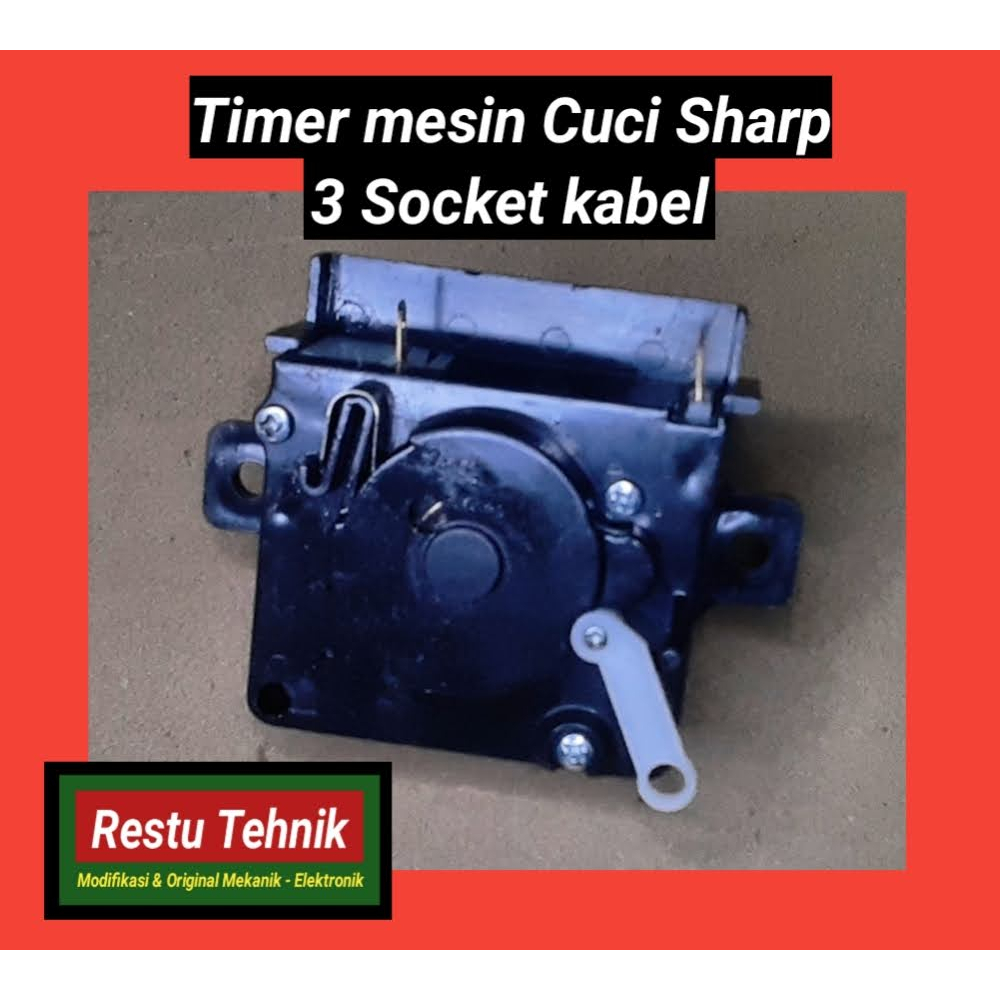 Timer mesin cuci Sharp 3 soket ORIGINAL