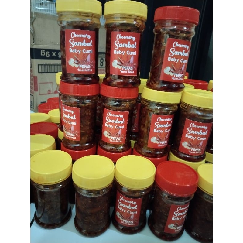 

sambel baby cumi mantul 150gr / home made / 100% halal