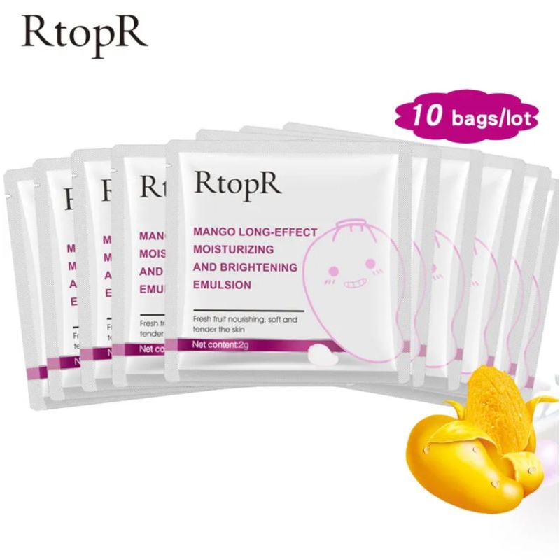 {10 PCS} RtopR MANGO LONG EFFECT WHITENING MOISTURIZING CREAM | CREAM PEMUTIH, PELEMBAB, ANTI AGING, ANTI WRINKLE