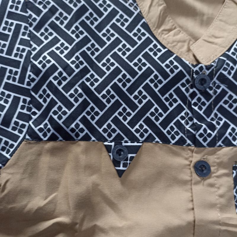 SET KOKO ANAK HADROH KEKINIAN MOTIF BATIK baju koko anak set muslim anak
