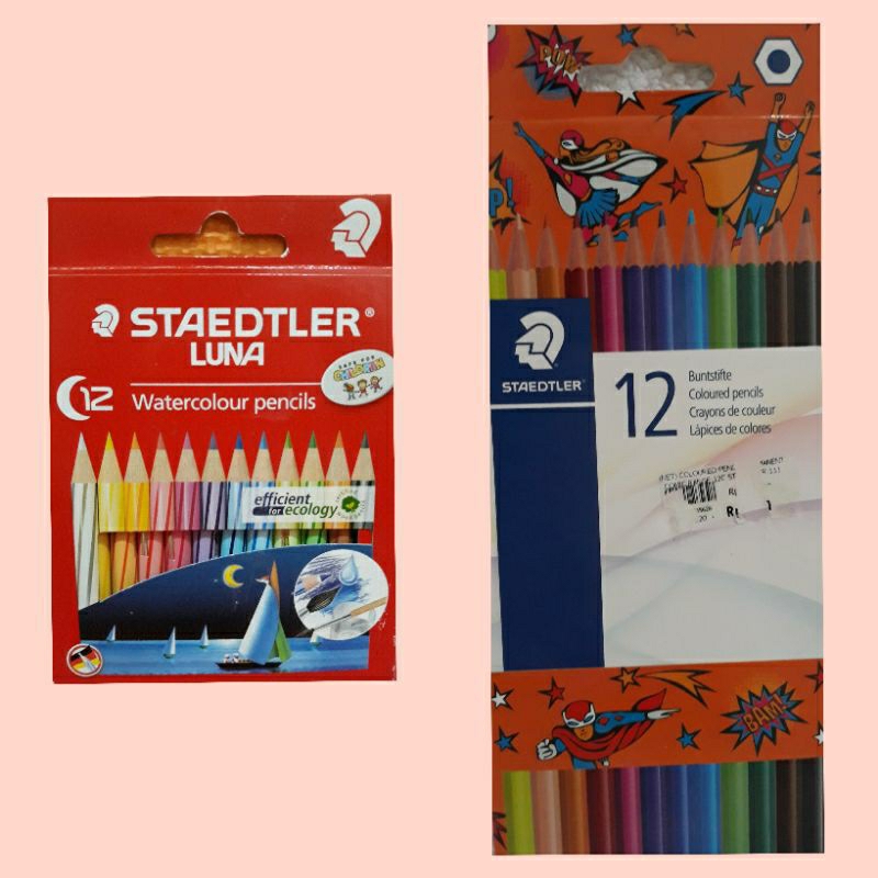 

Pensil warna Staedtler Luna watercolour pencils 12 pendek comic range 12 panjang