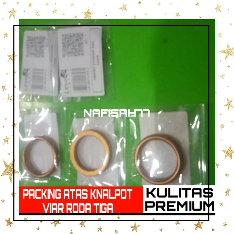 PACKING ATAS KNALPOT VIAR RODA TIGA PAKING KNALPOT VIAR RODA TIGA SPARE PARTS MOTOR RODA TIGA