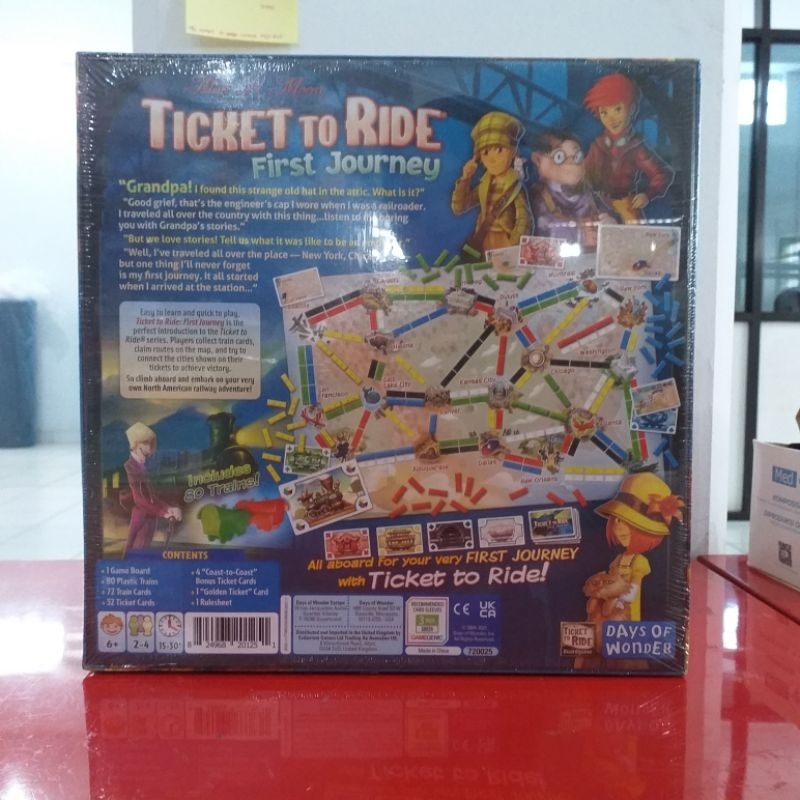 TICKET TO RIDE FIRST JOURNEY TO AMERICA ( USA MAP) - BOARD GAME