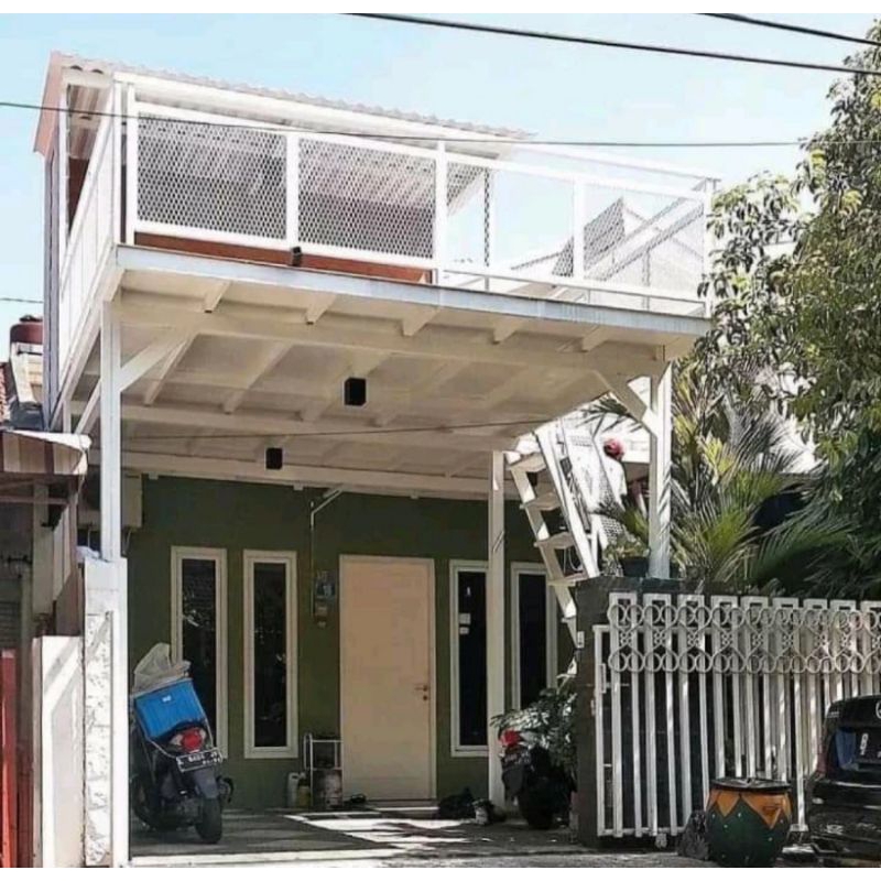 KANOPI BALKON MEZZANINE MURAH MEWAH