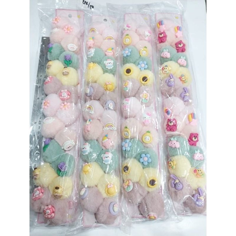 Jepit Anak Pom-Pom 10pasang Grosir