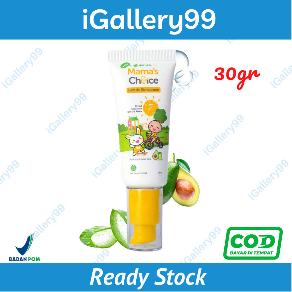 Mama's Choice Baby Gentle Sunscreen Face and Body Bayi SPF30++