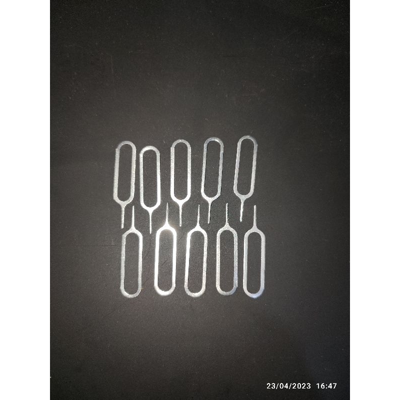 (Isi 10pcs) Jarum Kartu Sim HP , Sim Card ejector Pembuka Sim Card HP