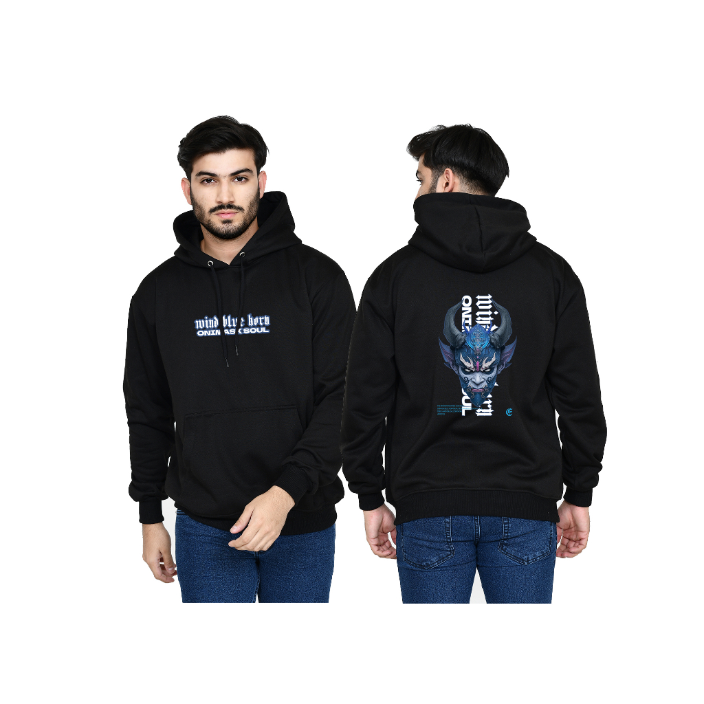 Sweater Hoodie Pria Dan Wanita Sweater Hoodie Distro Sweater Fleece Tebal Hoodie Erito ejji Blue On I