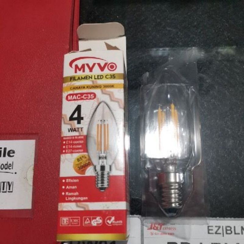 Lampu lombok filamen led c35 myvo isi lampu hias