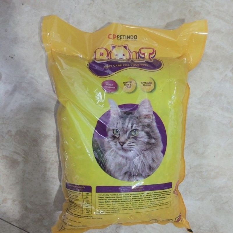 BOLT KUNING 1KG TUNA FLAVOR RASA IKAN TUNA PAKAN MAKANAN KUCING DEWASA ADULT CAT FOOD