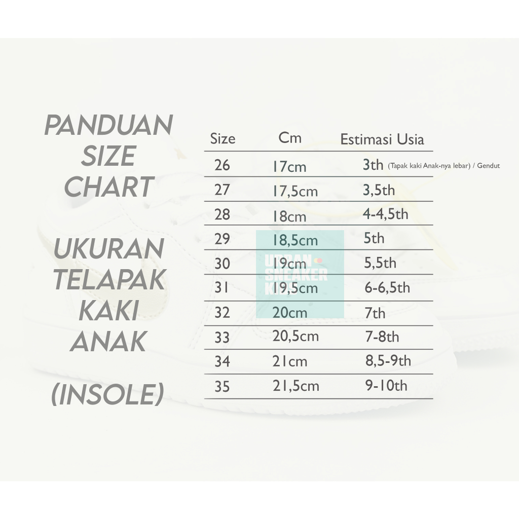 SEPATU SNEAKERS ANAK WHITE GOLD LOW MODEL 26-35 UNISEX - URBAN SNEAKER KIDS