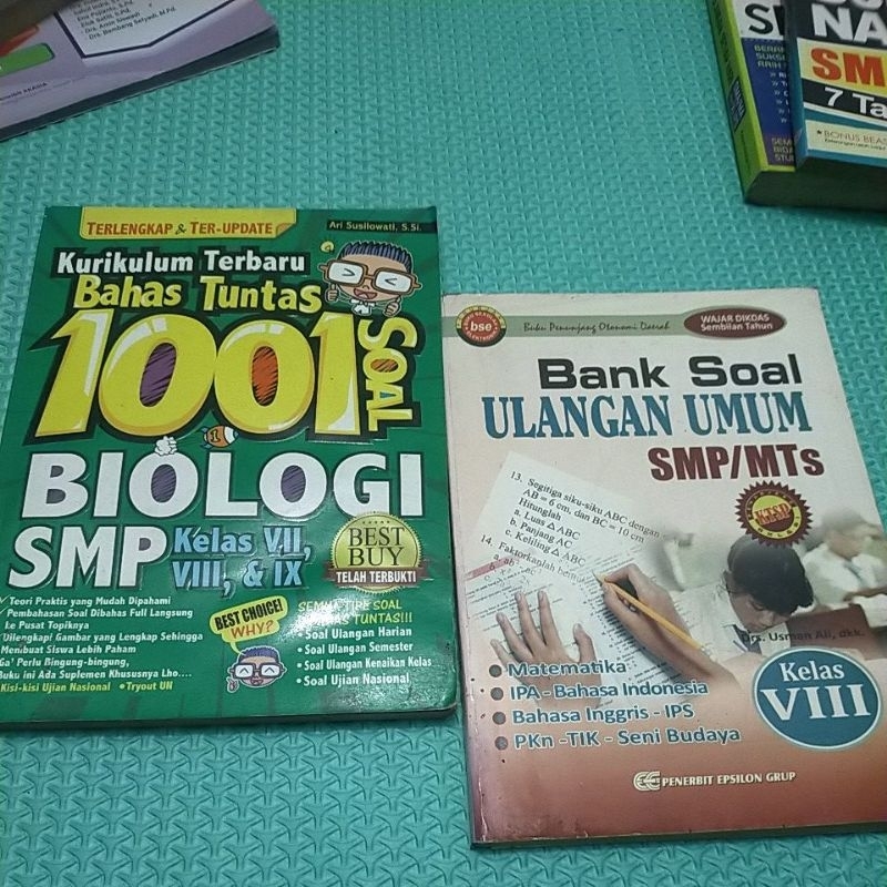 KURIKULUM TERBARU BAHAS TUNTAS 1001SOAL BIOLOGI SMP KELAS VII VIII & IX dan BANK SOAL ULANGAN UMUM S
