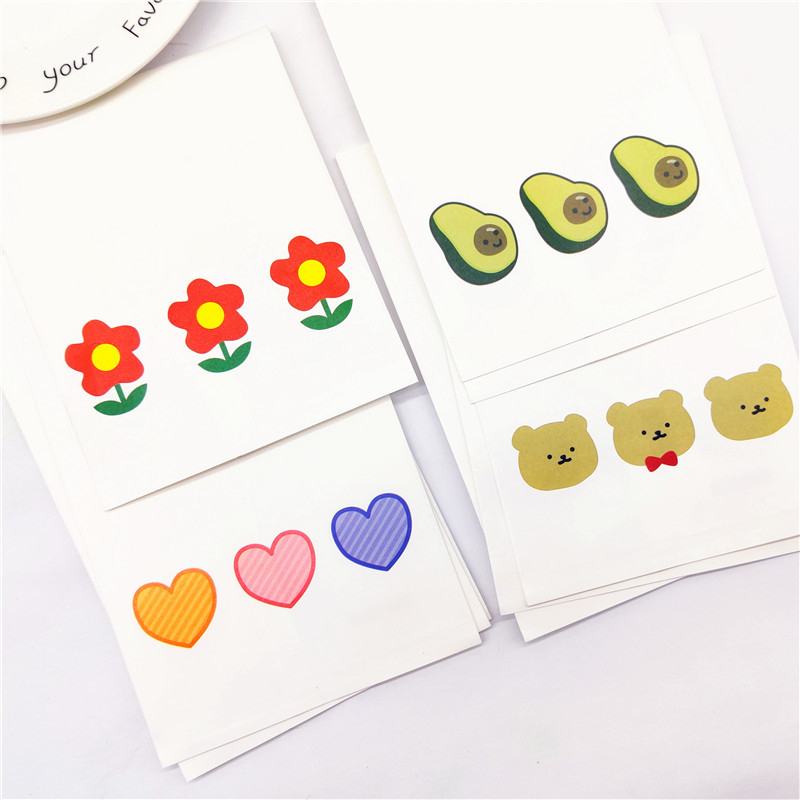 

5pcs Cute Flower Bear Heart Paper Bag Flat / Kantong Kertas Fancy Packing Online Shop