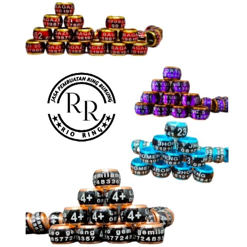 HOT SALE Ring identitas burung murai batu model donat mk harga per 25 biji