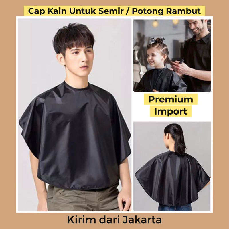 Kain Kip Potong Rambut Kip Penutup Semir Cape Cat Rambut Hitam KIP Semir Rambut Salon